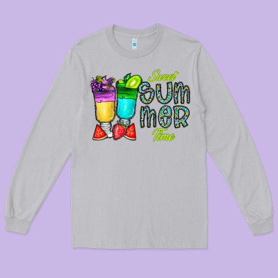 Sweet Summer Time3 Long Sleeve Tee Designed By Cowhidedigitalart