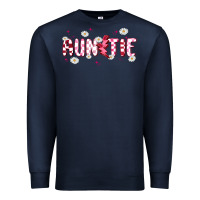 Navy auntie Premium Sweatshirt - MaliasSmallBusiness