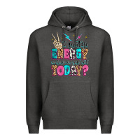 Charcoal Heather i match energy so how we gon' act today Premium Hoodie - MaliasSmallBusiness