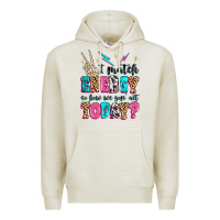 Oatmeal Heather i match energy so how we gon' act today Premium Hoodie - MaliasSmallBusiness