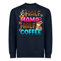 Navy half mama half coffee Heavyweight Sweatshirt - Zillion Design Studio