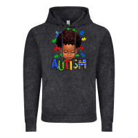 Vintage Black autism afro kid full face Vintage Hoodie - texasbilliewilder