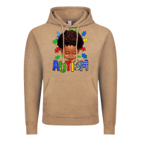 Vintage Coffee autism afro kid full face Vintage Hoodie - texasbilliewilder