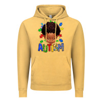 Vintage Mustard autism afro kid full face Vintage Hoodie - texasbilliewilder