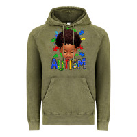 Vintage Olive autism afro kid full face Vintage Hoodie - texasbilliewilder