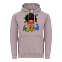 Vintage Zinc autism afro kid full face Vintage Hoodie - texasbilliewilder