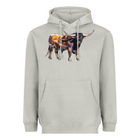 Moon Dust Texas Longhorn Bull Heavyweight Hoodie - LillyAllenDesigns