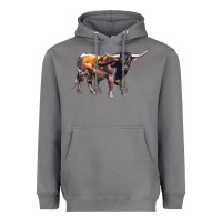 Storm Texas Longhorn Bull Heavyweight Hoodie - LillyAllenDesigns