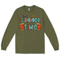 Army Green sweet summer time Long Sleeve Tee - CowhideDigitalArt