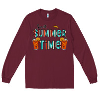 Burgundy sweet summer time Long Sleeve Tee - CowhideDigitalArt