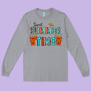 Sweet Summer Time Long Sleeve Tee Designed By Cowhidedigitalart