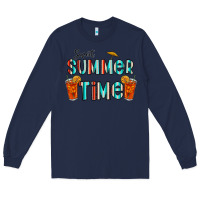 Navy sweet summer time Long Sleeve Tee - CowhideDigitalArt