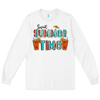 White sweet summer time Long Sleeve Tee - CowhideDigitalArt