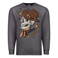 Charcoal Heather cowboy killer Premium Sweatshirt - MaliasSmallBusiness