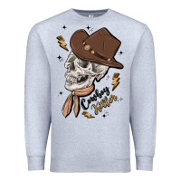 Heather Grey cowboy killer Premium Sweatshirt - MaliasSmallBusiness
