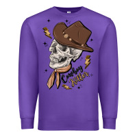 Purple cowboy killer Premium Sweatshirt - MaliasSmallBusiness