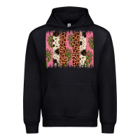 Black cactus leopard cowhide brush stroke Urban Hoodie - Artiststas