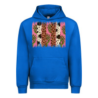Cobalt cactus leopard cowhide brush stroke Urban Hoodie - Artiststas