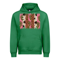 Emerald cactus leopard cowhide brush stroke Urban Hoodie - Artiststas