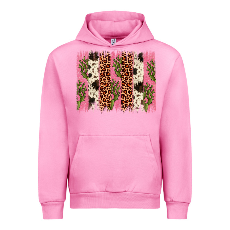 Cactus Leopard Cowhide Brush Stroke Urban Hoodie by Artiststas | Teevron