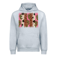 Heather Grey cactus leopard cowhide brush stroke Urban Hoodie - Artiststas