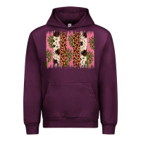 Mauve Wine cactus leopard cowhide brush stroke Urban Hoodie - Artiststas