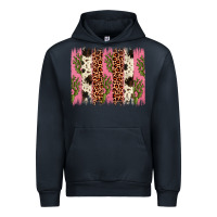 Navy cactus leopard cowhide brush stroke Urban Hoodie - Artiststas