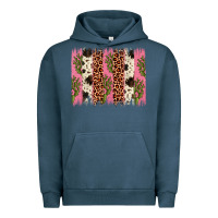 Pigment Midnight Navy cactus leopard cowhide brush stroke Urban Hoodie - Artiststas