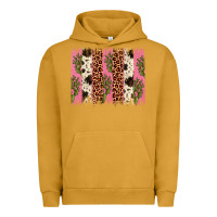 Pigment Peanut Butter cactus leopard cowhide brush stroke Urban Hoodie - Artiststas
