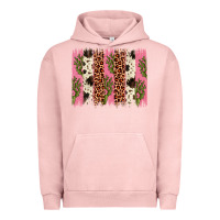 Pigment Salmon cactus leopard cowhide brush stroke Urban Hoodie - Artiststas