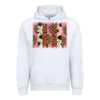White cactus leopard cowhide brush stroke Urban Hoodie - Artiststas