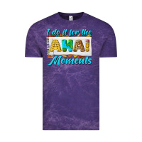 Cloud Purple i do it for the aha moments Vintage Tee - texasbilliewilder