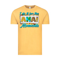 Vintage Mustard i do it for the aha moments Vintage Tee - texasbilliewilder