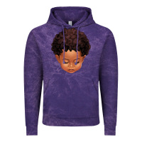 Cloud Purple cute afro boy Vintage Hoodie - texasbilliewilder