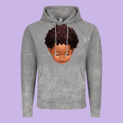 Cute Afro Boy Vintage Hoodie Designed By Texasbilliewilder
