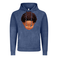 Vintage Denim cute afro boy Vintage Hoodie - texasbilliewilder
