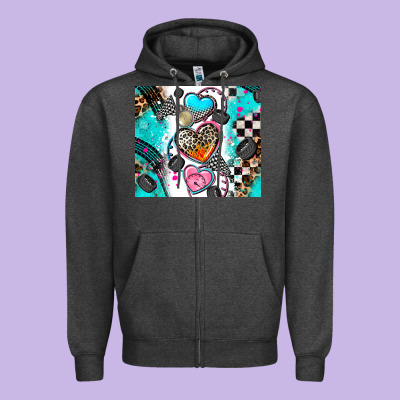 Race Heart Tumbler Zipper Hoodie Designed By Adodesignshop
