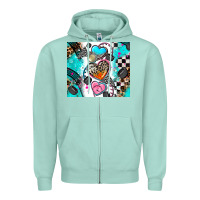 Seafoam race heart tumbler Zipper Hoodie - AdoDesignShop