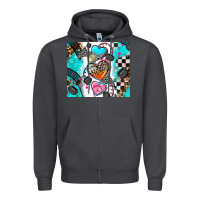 Smoke race heart tumbler Zipper Hoodie - AdoDesignShop