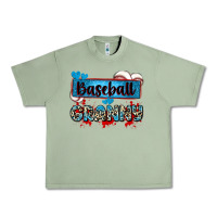 Oil Green baseball granny with leopard Urban Heavy Tee - Zillion Design Studio
