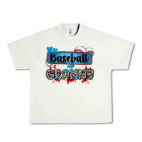 Pistachio baseball granny with leopard Urban Heavy Tee - Zillion Design Studio