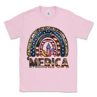 Bubblegum Pink merica rainbow Classic Tee - CowhideDigitalArt
