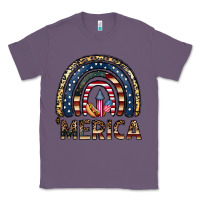 Lavender merica rainbow Classic Tee - CowhideDigitalArt