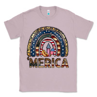 Lilac merica rainbow Classic Tee - CowhideDigitalArt