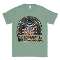 Sage merica rainbow Classic Tee - CowhideDigitalArt