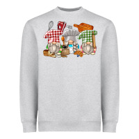 Heather Grey bakery gnomes Heavyweight Sweatshirt - Zillion Design Studio
