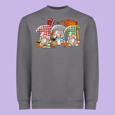 Bakery Gnomes Heavyweight Sweatshirt Designed By Zillion Design Studio