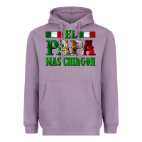 Lavender El Papa Mas Chingon Mexican Heavyweight Hoodie - LillyAllenDesigns