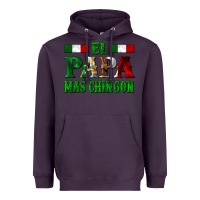Plum El Papa Mas Chingon Mexican Heavyweight Hoodie - LillyAllenDesigns