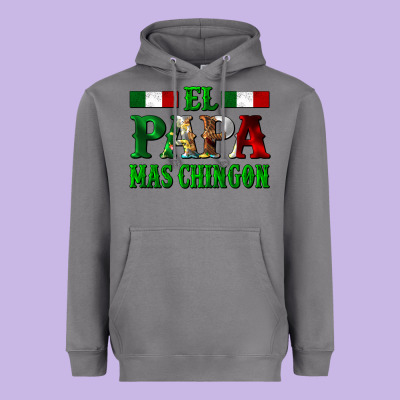 El Papa Mas Chingon Mexican Heavyweight Hoodie Designed By Lillyallendesigns